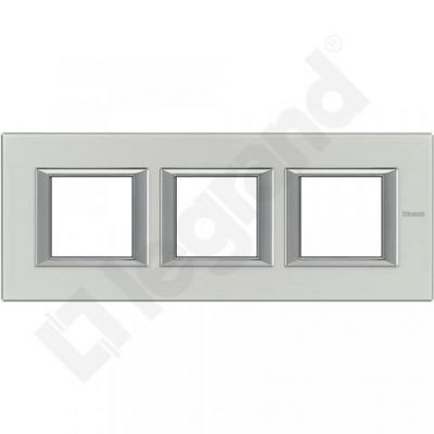 Axolute - Ramka Protokątna Pozioma 3x2 Moduły Brushed Aluminium Ha4802M3Hxc Produkt Wycofany LEGRAND (HA4802M3HXC)