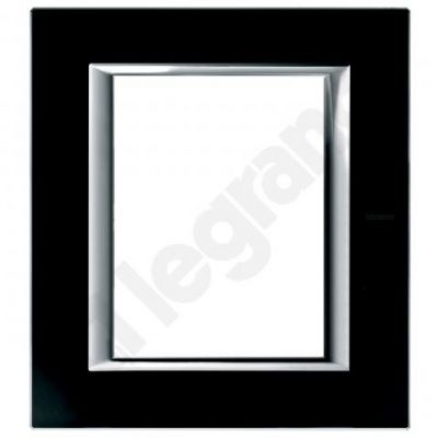 Axolute - Ramka Protokątna 3+3 Moduły Black Glass Ha4826Vnn Produkt Wycofany LEGRAND (HA4826VNN)