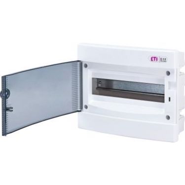 Rozdzielnica podtynkowa 1x12 drzwi transparentne ECM12PT 001101011 ETI (001101011)