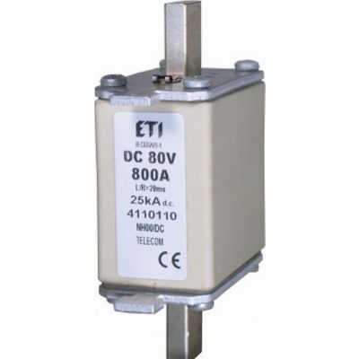 Wkładka topikowa NH DC z wybijakiem NH00 K 160A 250V DC 004110137 ETI (004110137)