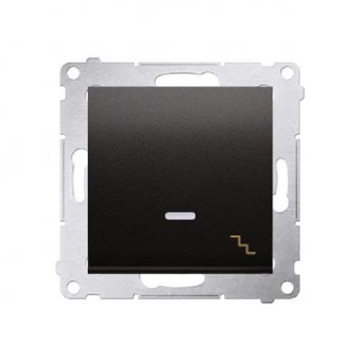 Łącznik schodowy z podświetleniem LED (moduł) 16AX, 250V~, zaciski śrubowe; antracyt (met.) DW6AL.01/48 KONTAKT (DW6AL.01/48)