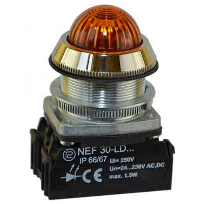 Lampka NEF30LDS 24V-230V W3 żółta (W0-LDU1-NEF30LDS/W3 G)