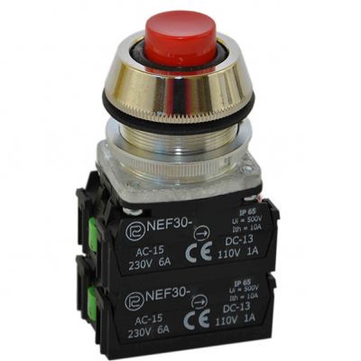 Przycisk NEF30-UW3Y czerwony (W0-NEF30-UW 3Y C)