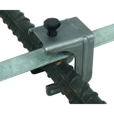 Zacisk dla prętów 20-32 mm, do drutu 6-10 mm lub płask. 40x4-5 mm, stal (308037)
