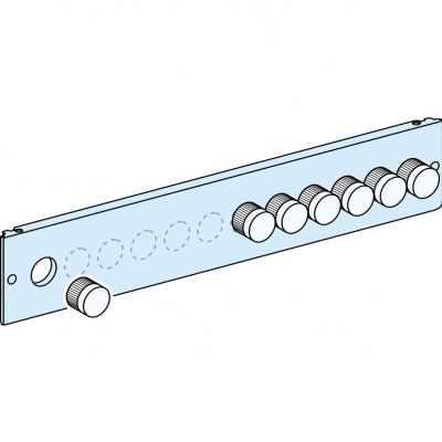 Rozdzielnice PrismaSet płyta czołowa z otworami do przycisków i lampek d=22mm SCHNEIDER (LVS03914)