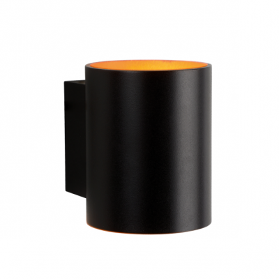 Kinkiet Squalla G9 IP20 tuba czarna złota  SLIP006004 Spectrum Led (SLIP006004)