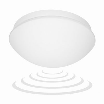MARIN, plafon oświetleniowy z mikrofalowym czujnikiem ruchu, 60W, E27, IP20, szkło matowe ORNO (AD-PL-303WE27SMM)