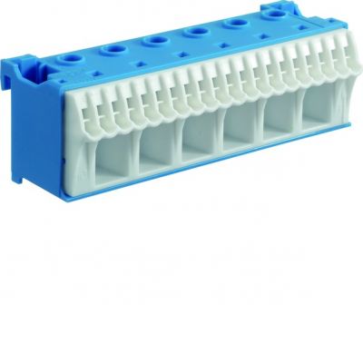 HAGER QuickConnect Blok samozacisków neutralny, niebieski, 6x16+20x4mm2, szer.105mm KN26N (KN26N)