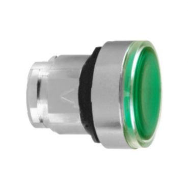 Harmony XB4 Przycisk płaski z mechanizmem push push zielona LED metalowa ZB4BH033 SCHNEIDER (ZB4BH033)