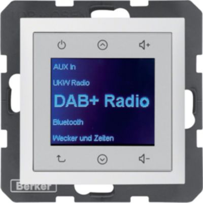 B.x Radio Touch DAB+, Bluetooth biały mat 30849909 HAGER (30849909)