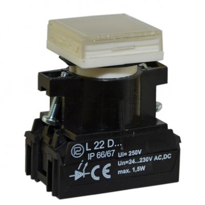 Lampka L22K/24V/W3 bezbarwna (W0-L-L22K/24V/W3 B)