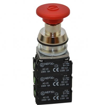 Przycisk NEF30-DR3X3Y czerwony (W0-NEF30-DR 3X3Y C)