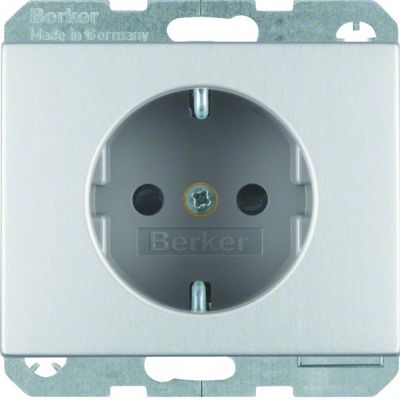 BERKER K.5 Gniazdo SCHUKO aluminium 41357003 (41357003)