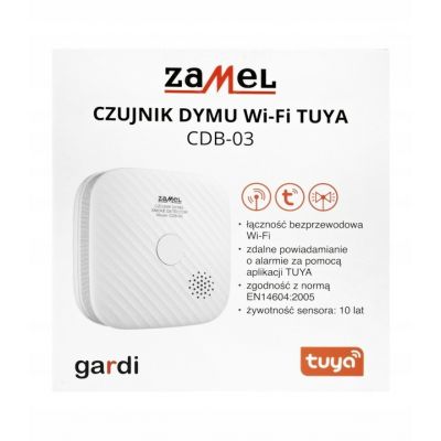 Czujnik alarm detektor dymu Wi-FI Tuya CDB-03 GAR10000079 ZAMEL (GAR10000079)