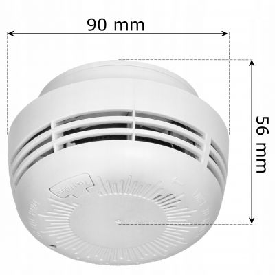 Bateryjny czujnik dymu bateria 9V żywotność 10 lat ORNO (OR-DC-634)