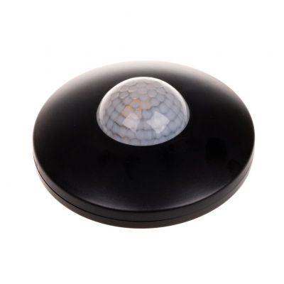 Sufitowy czujnik ruchu czarny DR-06B F&F (DR-06B)