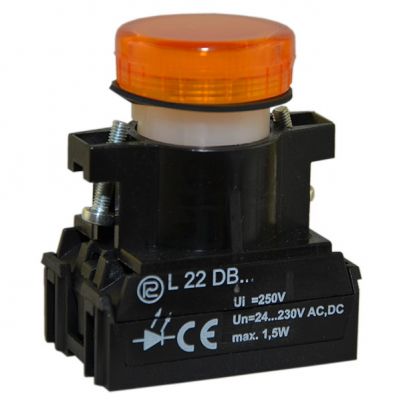 Lampka L22/6V żółta (W0-L-L22/6V G)