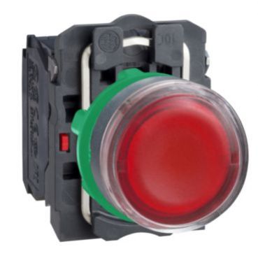 Harmony XB5 Czerwony przycisk kryty kompletny podświetl. fi22 samopowrotny 1Z 24V XB5AW34B1 SCHNEIDER (XB5AW34B1)