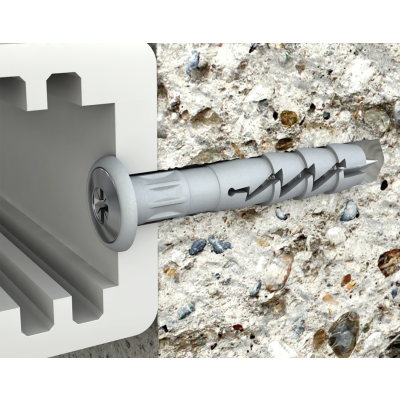 Kołek wbijany FX-N-K nylonowy szybkiego montażu z kołnierzem 6x40 mm 100szt. R-FX-N-06K040 RAWLPLUG  (R-FX-N-06K040)