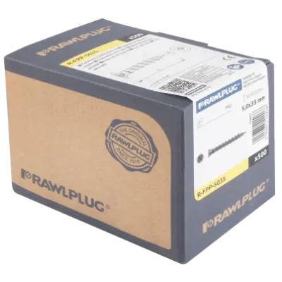 Wkręt fosfatowany płyta/płyta 5,0x35mm do łączenia płyt G-K RAWLPLUG (R-FPP-5035)