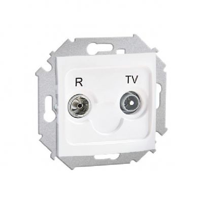Simon 15 Gniazdo antenowe R-TV zakończeniowe do gniazd przelotowych biały 1591488-030 KONTAKT (1591488-030)