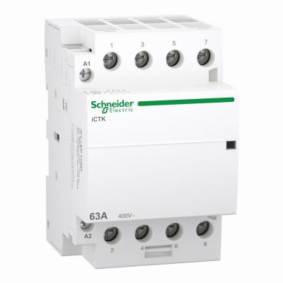 Stycznik modułowy Acti9 iCTK50-63-40-230 63A 4Z 50Hz 220/240 V AC bez możliwości rozbudowy o styki A9C40463 SCHNEIDER (A9C40463)
