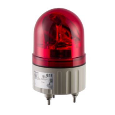Harmony XVR Lampa wirująca z lustrem bez buczka fi84 czerwona LED 24V AC/DC XVR08B04 SCHNEIDER (XVR08B04)