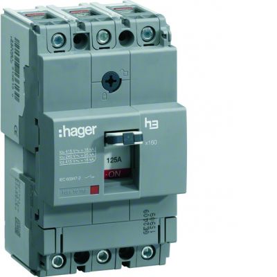 HAGER Wyłącznik mocy x160 3P 40kA 80A HNA080H (HNA080H)