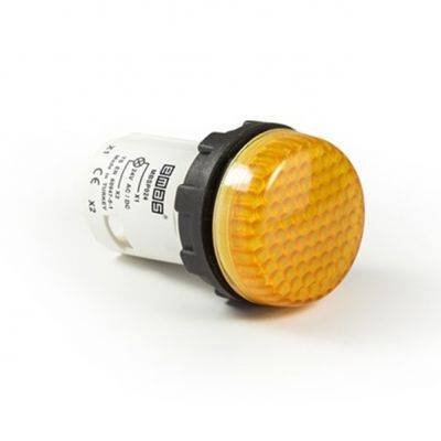Lampka monoblok LED. wypukły klosz. żółta (T0-MBSP220S)