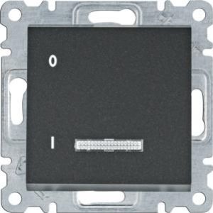 lumina Łącznik kontrolny 1-biegunowy, czarny 16A/250VAC (WL0613)