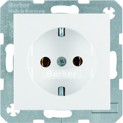 BERKER B.X/S.1 Gniazdo SCHUKO z uziemieniem biały 41438989 HAGER (41438989)