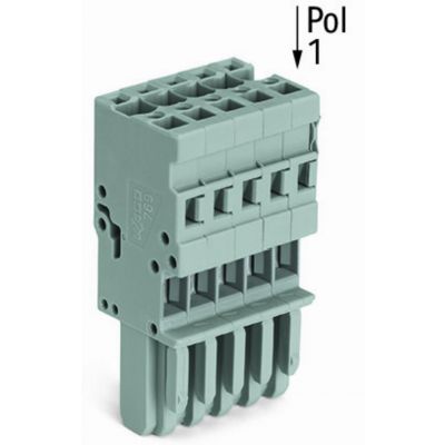 Gniazdo X-COM 1-przewodowe 10-biegunowe szare 769-110 /25szt./ WAGO (769-110)