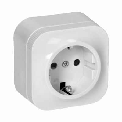 Gniazdo pojedyncze natynkowe ToDo 2P+Z Sch. IP20,biały,10szt (OR-OE-7205(GS)/W/10)