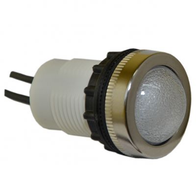 Lampka D22MP 24V-230V metalowa biała (W0-LD-D22MP B)
