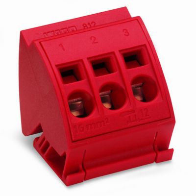 Blok potencjałowy 16mm2 czerwony 812-113 /12szt./ WAGO (812-113)