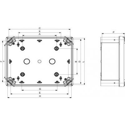 Thalassa Puszka PC nieprzezroczysta pokrywa 192x 164x 105mm NSYTBP191610H SCHNEIDER (NSYTBP191610H)