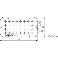 Spacial Aluminiowy przepust kablowy 245x 80mm do S3D o szerokości 300-400mm głębokości 150mm NSYTLBU SCHNEIDER (NSYTLBU)