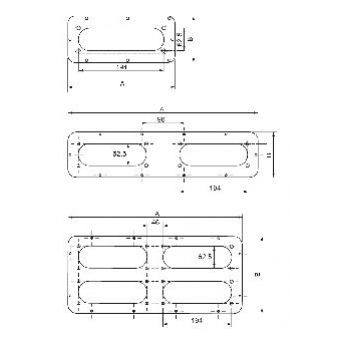 Spacial Stalowy podwójny adapter do flansz FL21 545x 130mm do S3D o szerokości 600mm głębokości 200-250mm NSYTLF2FL SCHNEIDER (NSYTLF2FL)