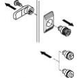 Spacial/Thalassa Wkładka dwupiórkowa 3mm do standardowego zamka CRN PLA NSYTDBCRN SCHNEIDER (NSYTDBCRN)