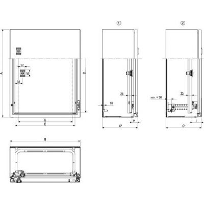 Spacial Drzwi wewnętrzne do S3D CRN S3X 1000x 800mm NSYPIN108 SCHNEIDER (NSYPIN108)