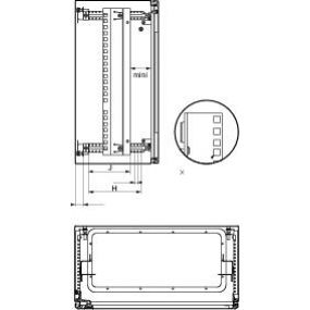 Spacial Rama stała rack 19'' 11U do S3D 600x 600x 400mm NSYVDM12UF SCHNEIDER (NSYVDM12UF)