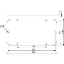 Spacial Standardowy przepust kablowy 245x 130mm do S3D o szerokości 300mm głębokości 200mm NSYTLC SCHNEIDER (NSYTLC)