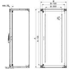 Spacial Dzrwi wewnętrzne do SF/SM 1800x 800mm NSYID188 SCHNEIDER (NSYID188)