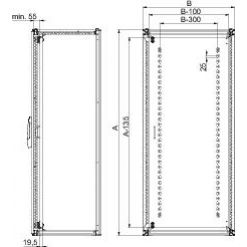 Spacial Drzwi wewnętrzne do SF/SM 1600x 800mm NSYID168 SCHNEIDER (NSYID168)