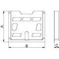 Kieszeń na dokumenty A4 z tworzywa RAL7035 230x 247x 40mm NSYDPA44 SCHNEIDER (NSYDPA44)