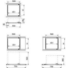 Spacial Rama 19&quot; rackowa częściowa uchylna 6U do szaf SF SM 355mm NSYRSWP6 SCHNEIDER (NSYRSWP6)