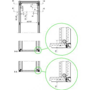 Spacial Zestaw 4 wsporników do instalacji urządzeń 19&quot; 1U 3U do SF SM NSYRC1U SCHNEIDER (NSYRC1U)