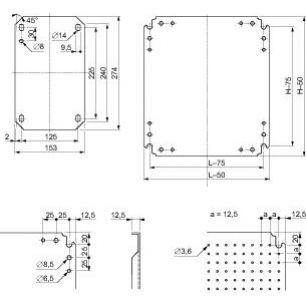 Spacial Płyta montażowa mikroperforowana do obudów wiszących 300x 200mm NSYMF32 SCHNEIDER (NSYMF32)