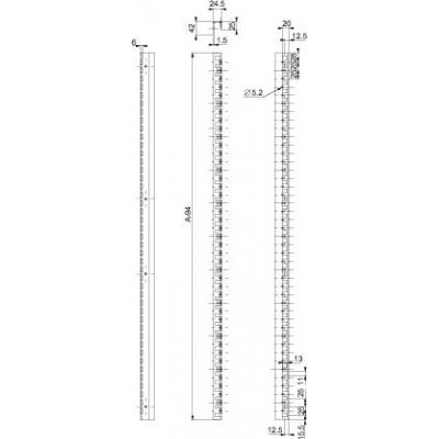 Spacial Pionowe profile adaptacyjne do SM 1600mm NSYSMVR16 SCHNEIDER (NSYSMVR16)