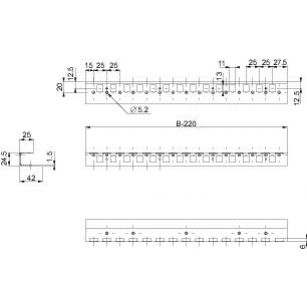 Spacial Poziome profile adaptacyjne do SM 800mm NSYSMHR8 SCHNEIDER (NSYSMHR8)